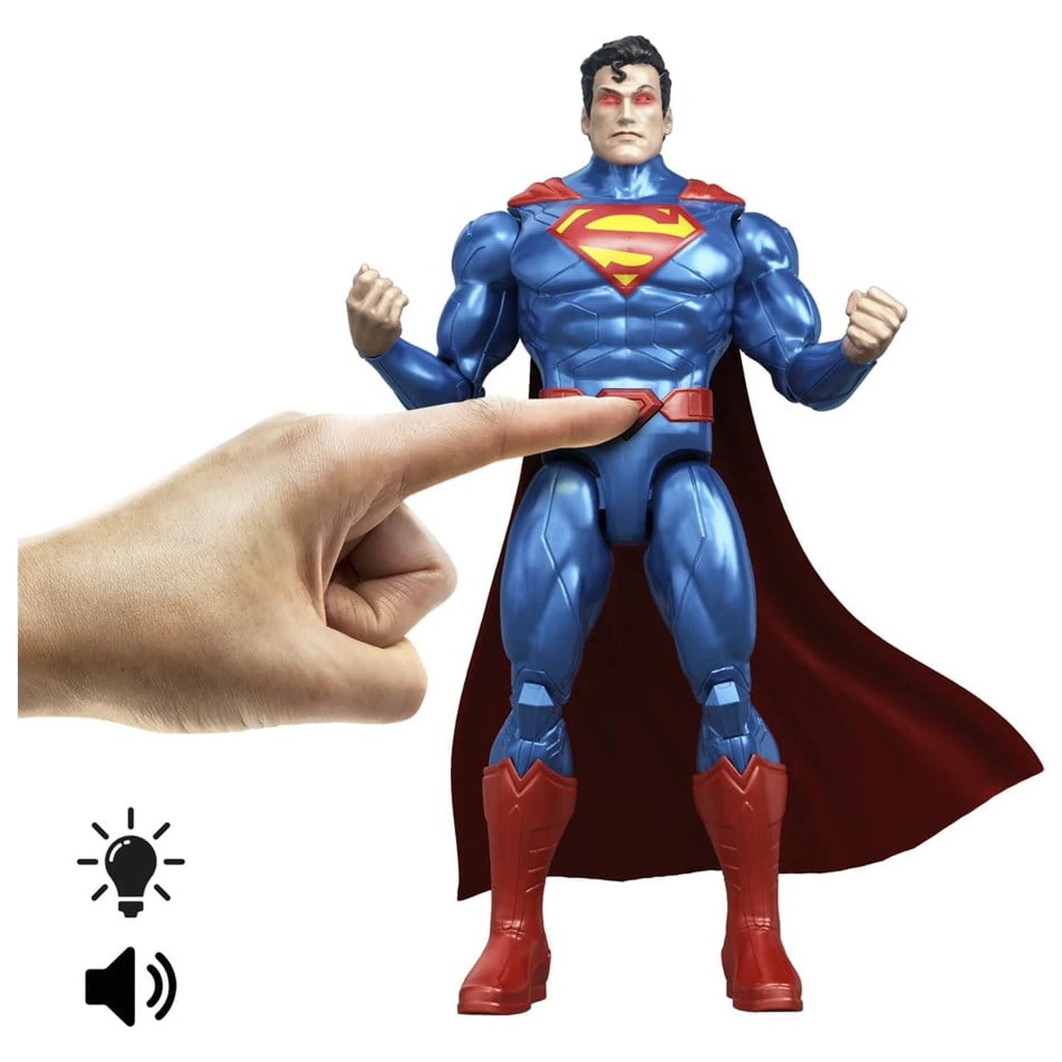 DC Premier Heat Vision Superman akciófigura hanggal és fénnyel 16 cm termékfotó