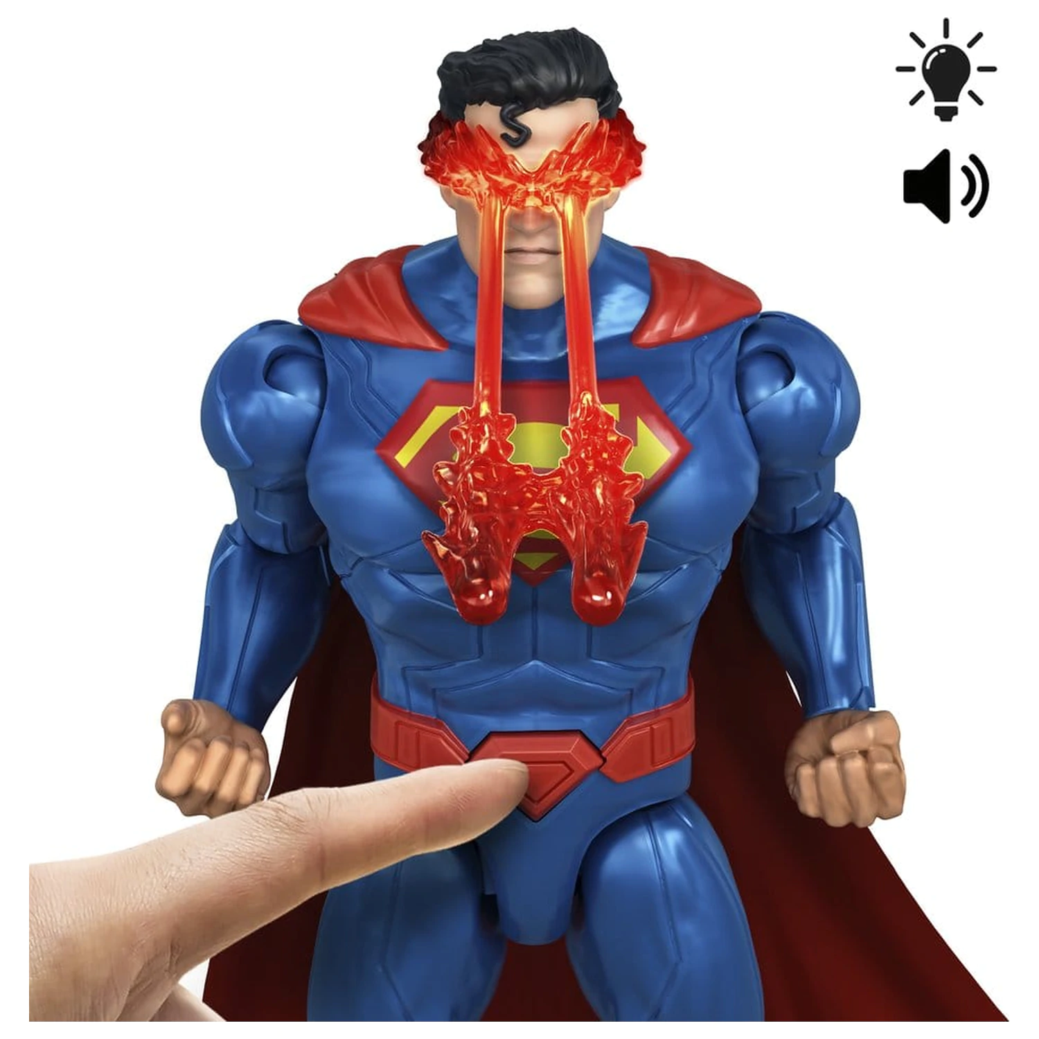 DC Premier Heat Vision Superman akciófigura hanggal és fénnyel 16 cm termékfotó