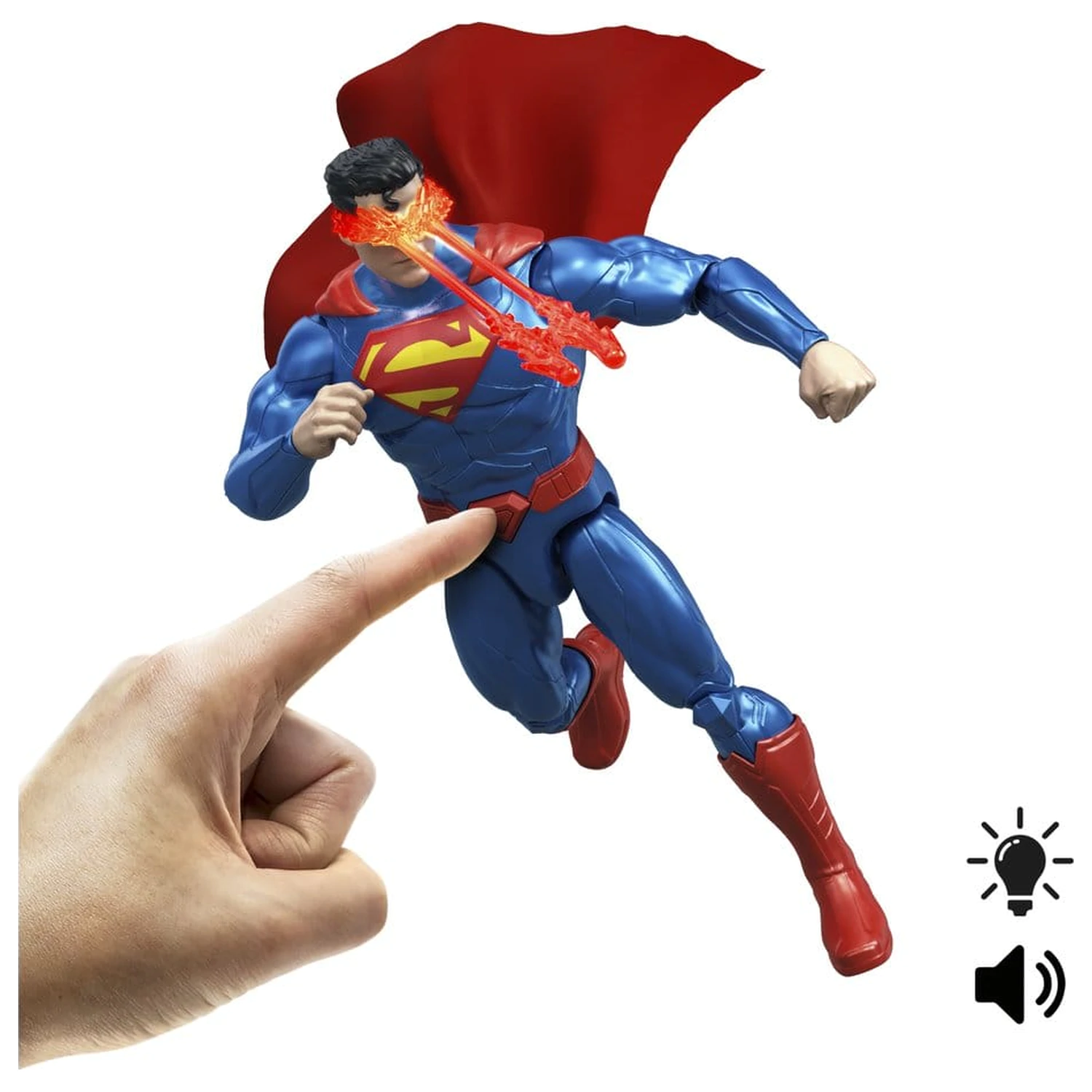 DC Premier Heat Vision Superman akciófigura hanggal és fénnyel 16 cm termékfotó