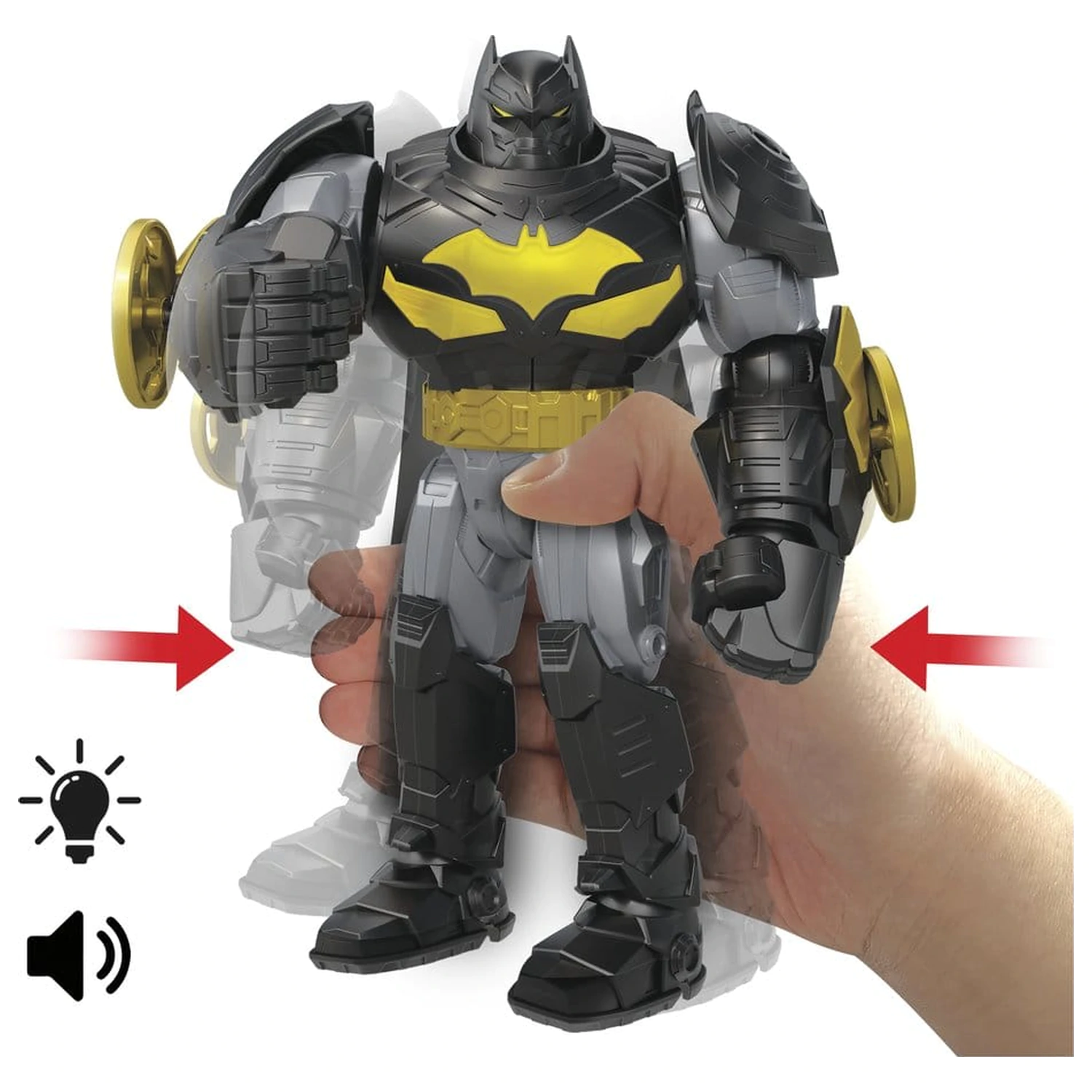 DC Premier Mecha Suit Batman akciófigura hanggal és fénnyel 18 cm termékfotó
