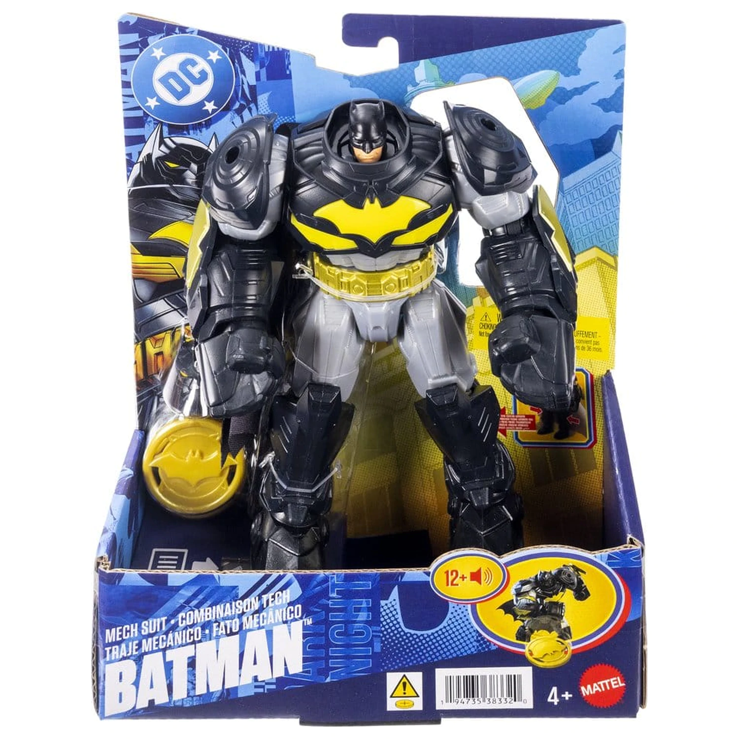 DC Premier Mecha Suit Batman akciófigura hanggal és fénnyel 18 cm termékfotó