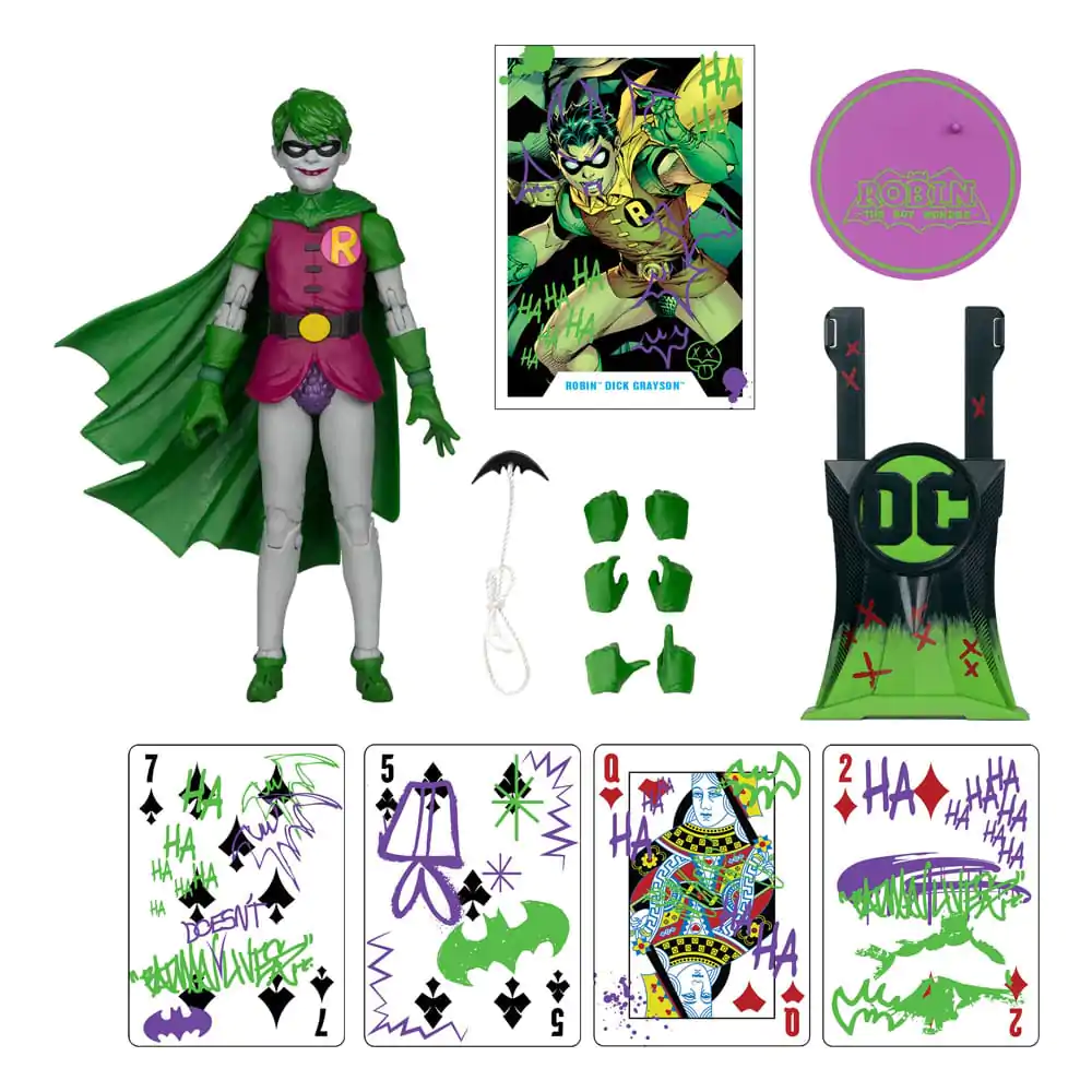 DC Rebirth DC Multiverse Robin (Dick Grayson) (Jokerized) (Gold Label) akciófigura 18 cm termékfotó
