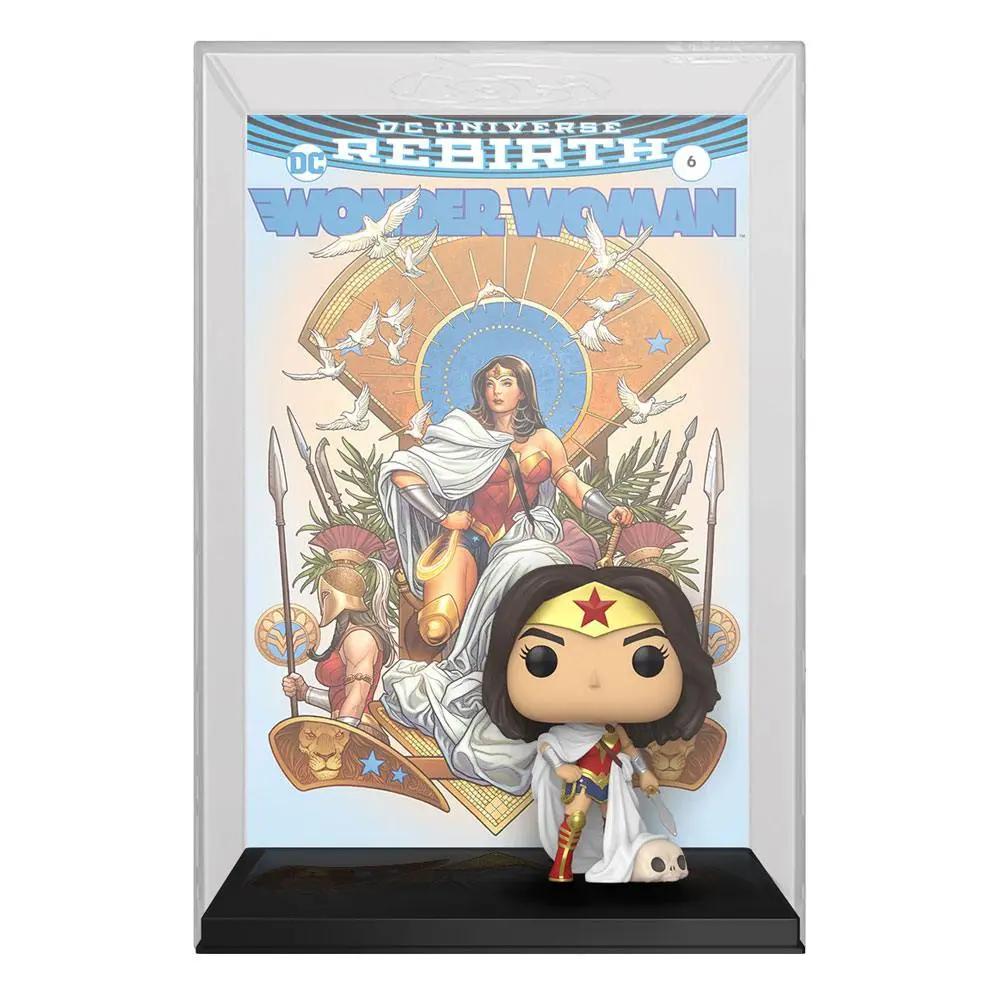 DC Rebirth POP! Comic Cover Vinyl figura 80th Wonder Woman (Rebirth) On Throne termékfotó