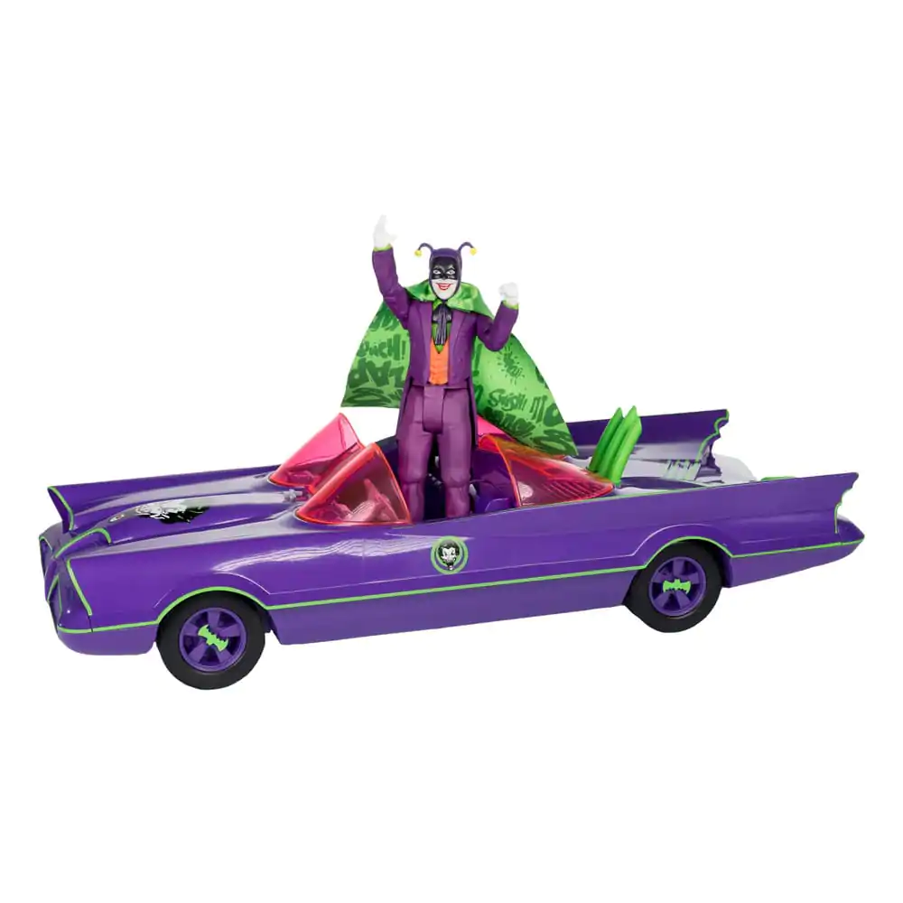 DC Retro Actionfigur Batman 66 Batmobil with Joker (Gold Label) 15 cm termékfotó