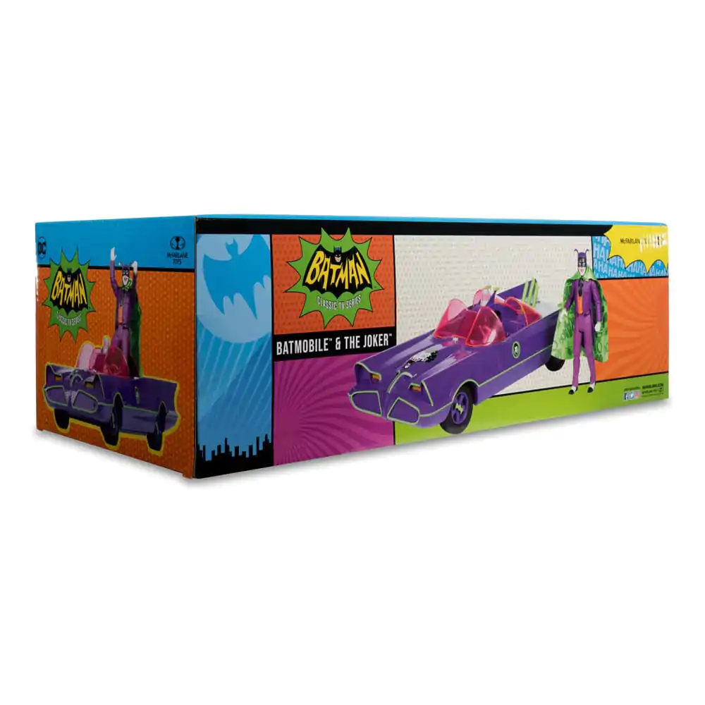 DC Retro Actionfigur Batman 66 Batmobil with Joker (Gold Label) 15 cm termékfotó