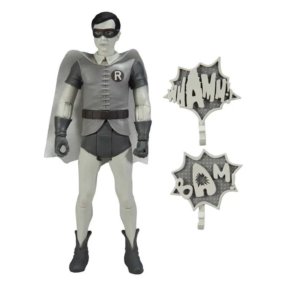 DC Retro Batman 66 Robin (Black &amp; White TV Variant) akciófigura 15 cm termékfotó