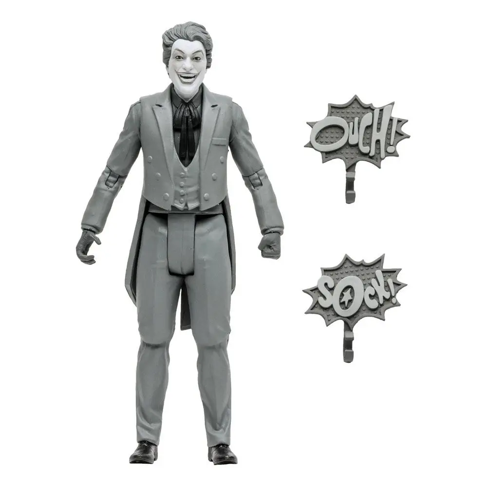 DC Retro Batman 66 The Joker (Black &amp; White TV Variant) akciófigura 15 cm termékfotó