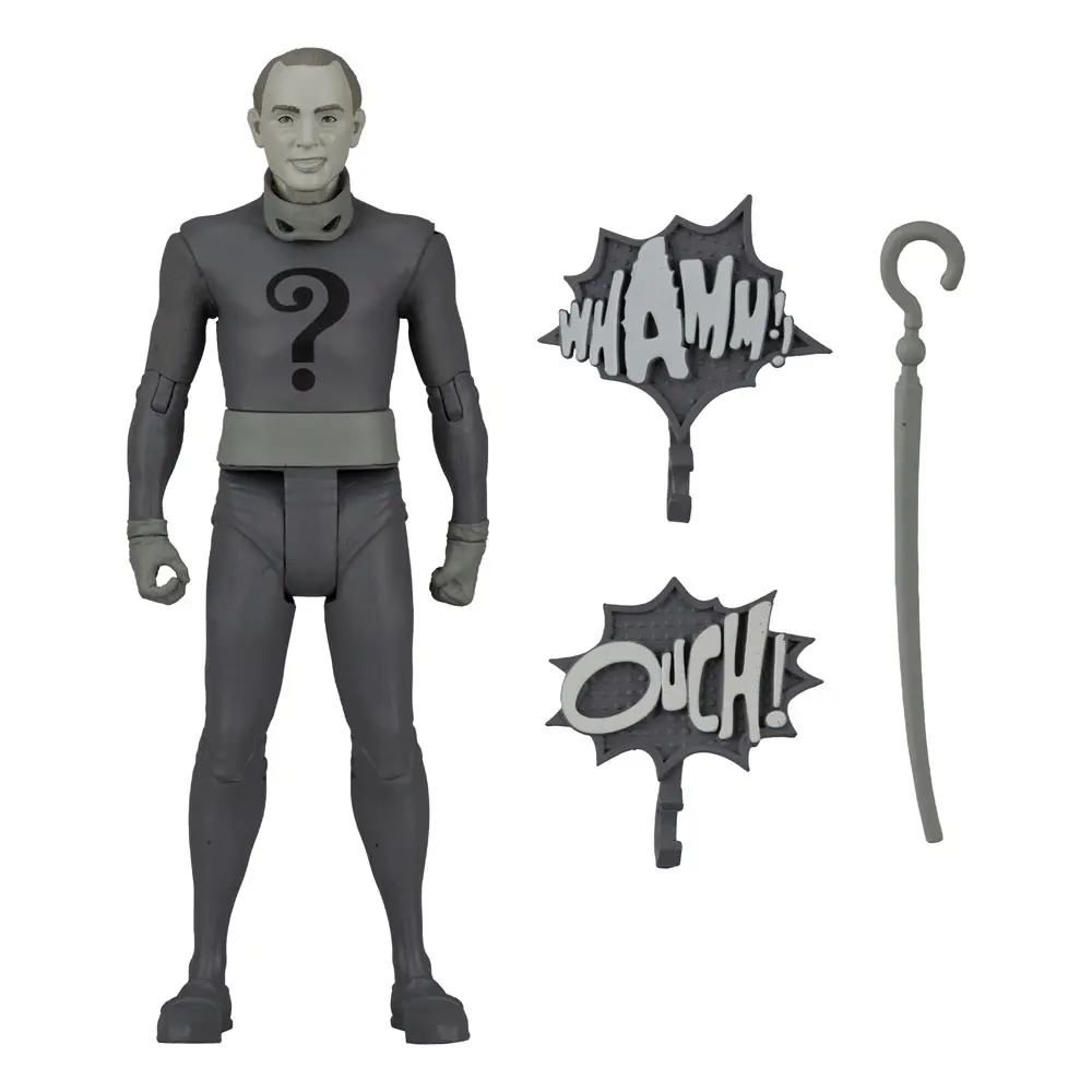 DC Retro Batman 66 The Riddler (Black & White TV Variant) akciófigura 15 cm termékfotó