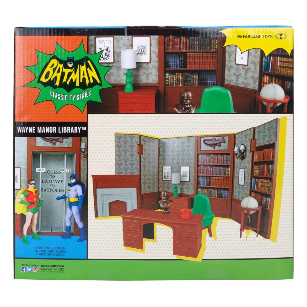 DC Retro Batman 66 Wayne Manor Library termékfotó