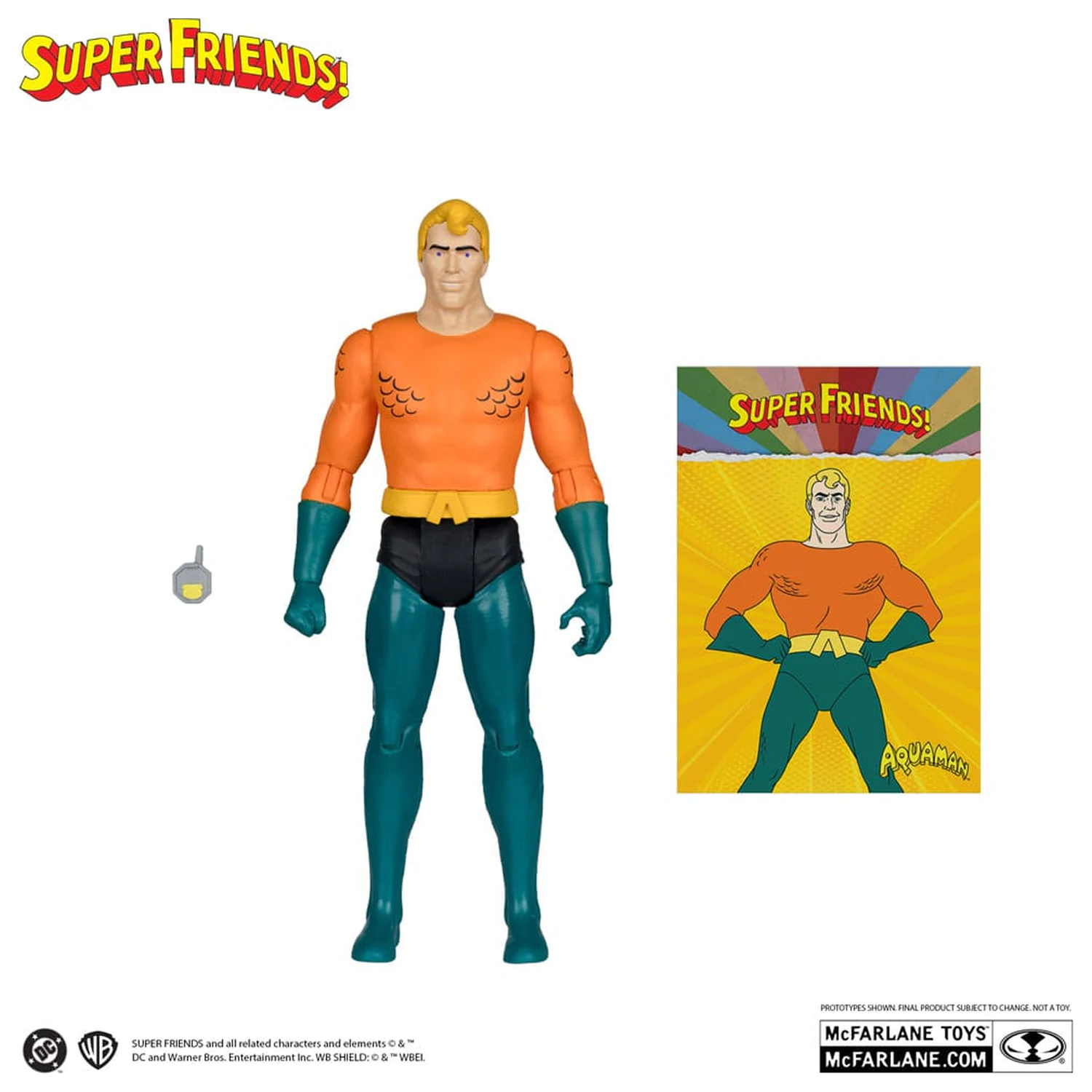DC Retro Super Friends Aquaman akciófigura 15 cm termékfotó