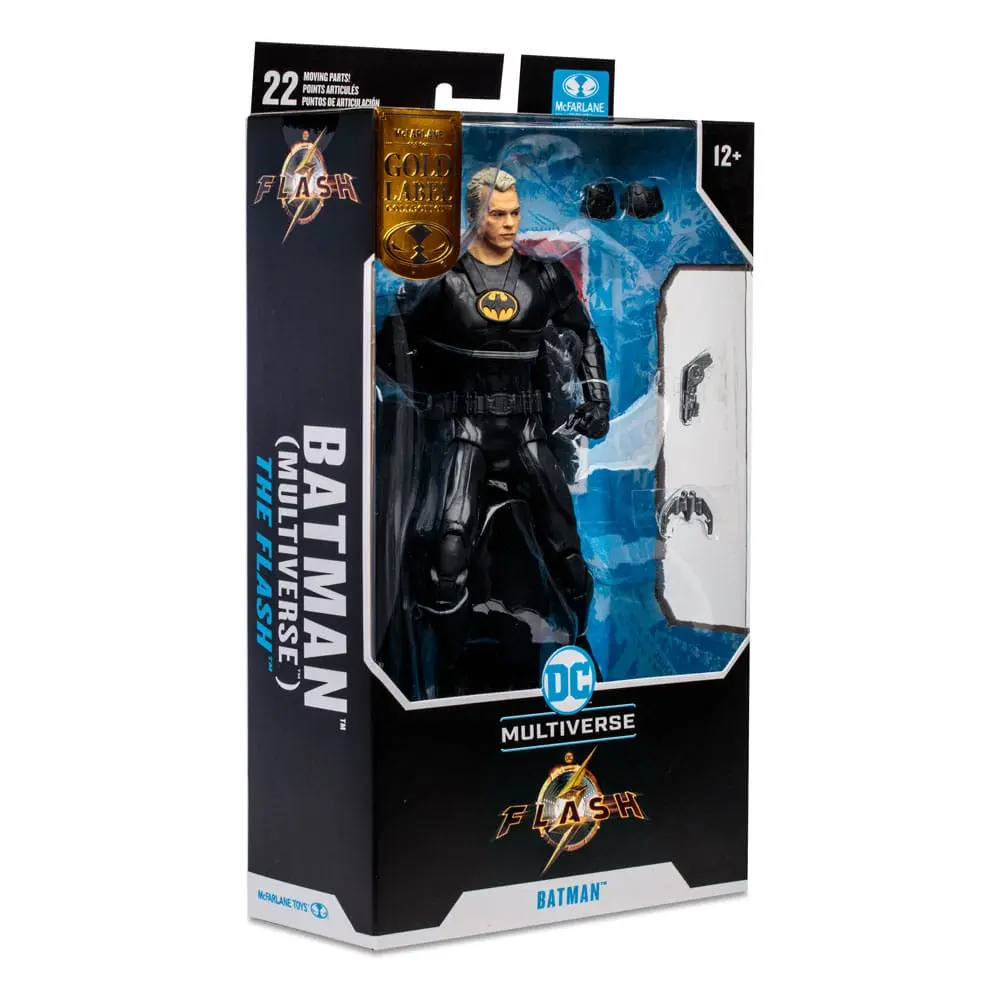 DC The Flash Movie Batman Multiverse Unmasked (Gold Label) akciófigura 18 cm termékfotó