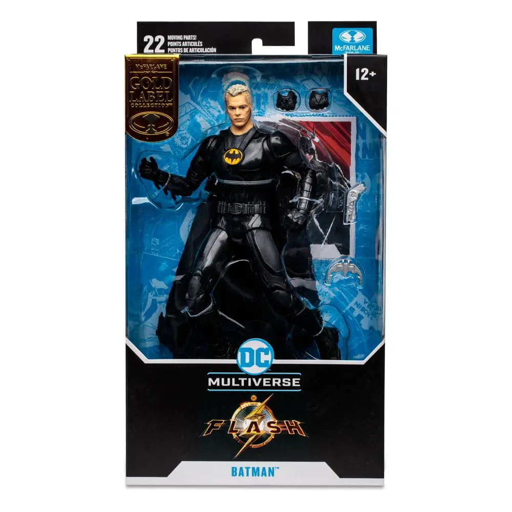 DC The Flash Movie Batman Multiverse Unmasked (Gold Label) akciófigura 18 cm termékfotó