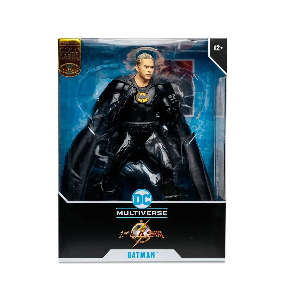 DC The Flash Movie Batman Multiverse Unmasked (Gold Label) szobor figura 30 cm termékfotó