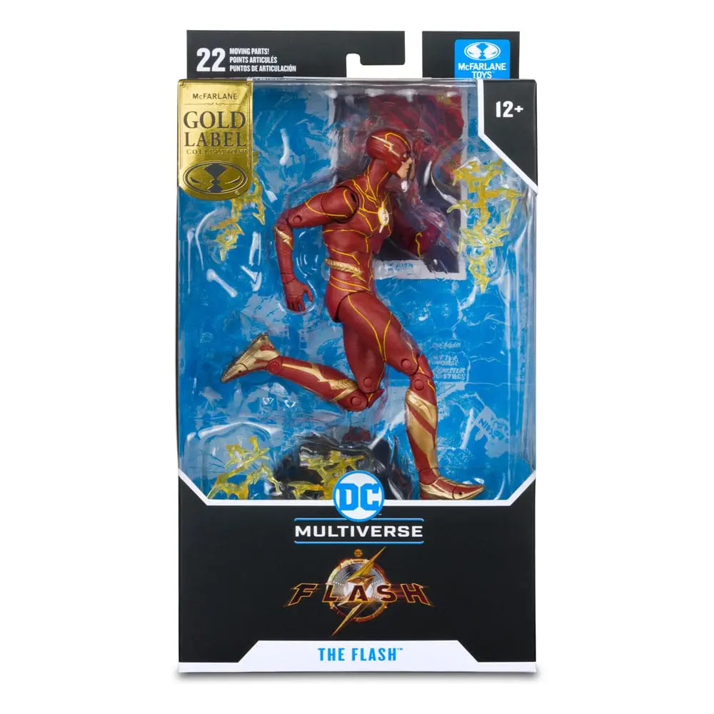 DC The Flash Movie The Flash (Speed Force Variant) (Gold Label) akciófigura 18 cm termékfotó