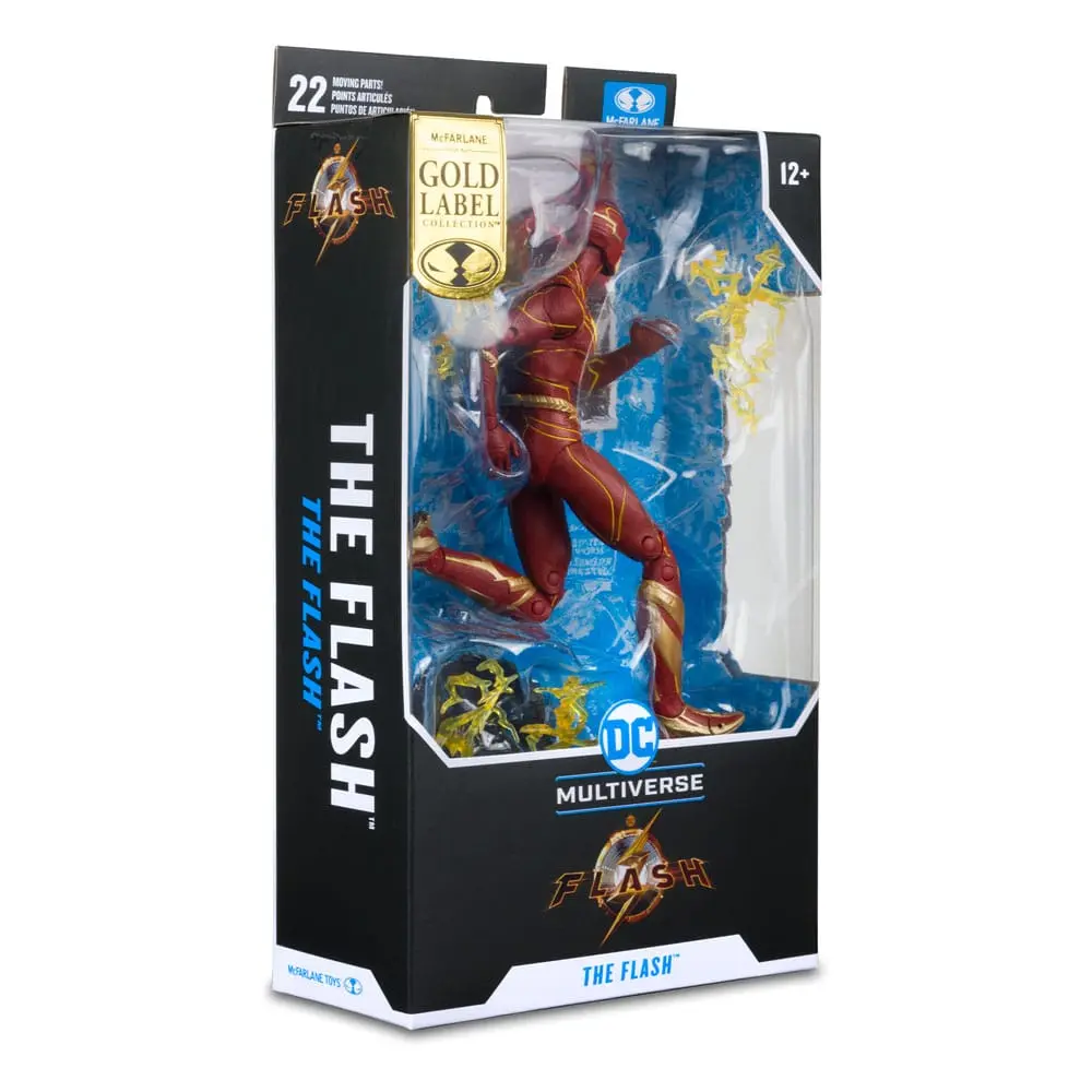 DC The Flash Movie The Flash (Speed Force Variant) (Gold Label) akciófigura 18 cm termékfotó