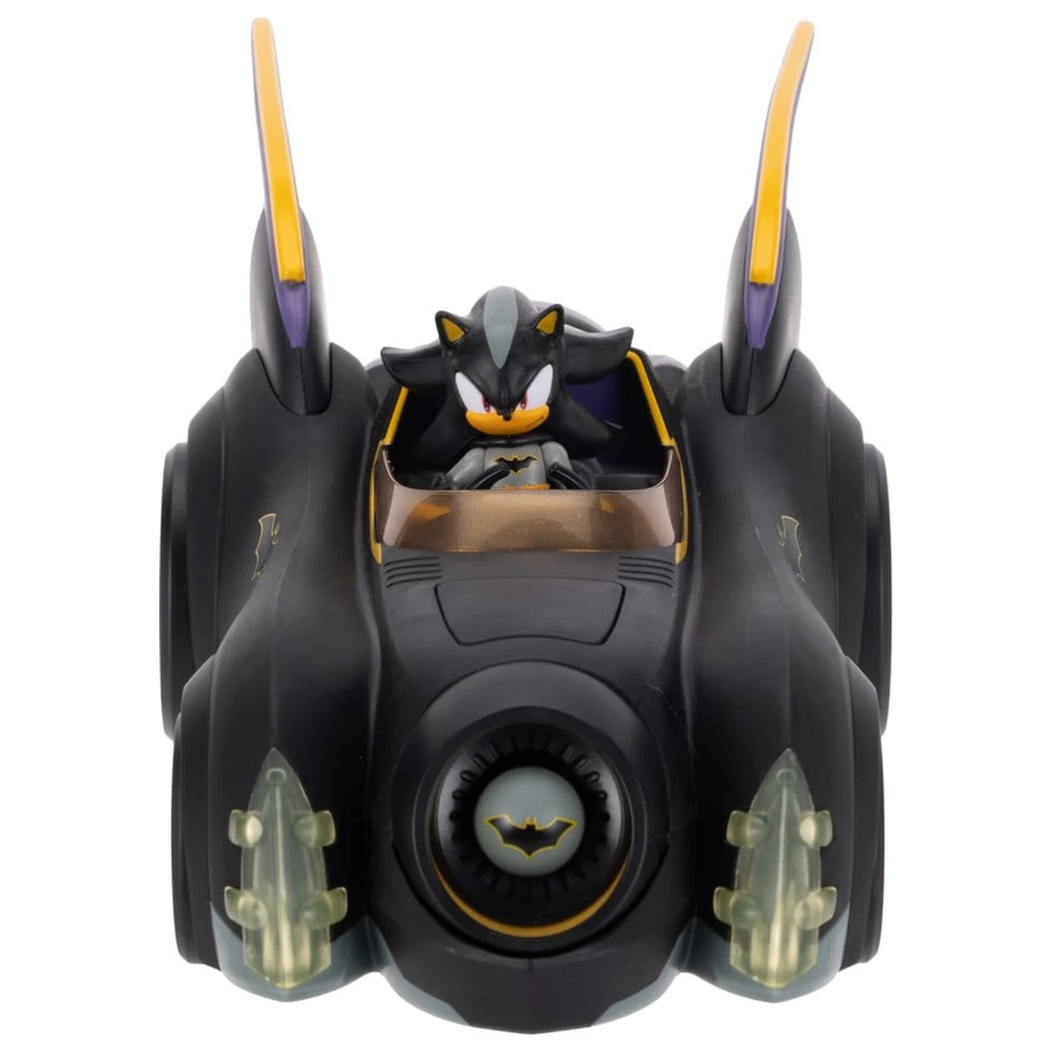 DC x Sonic - The Hedgehog Shadow Batman & Batmobile akciófigura és jármű 6 cm  termékfotó