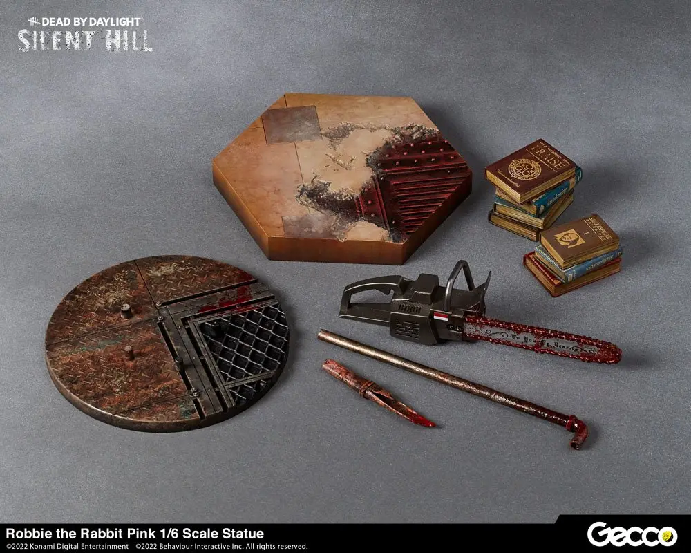 Dead By Daylight - Silent Hill Chapter 1/6 Robbie the Rabbit Pink Version szobor figura 34 cm termékfotó