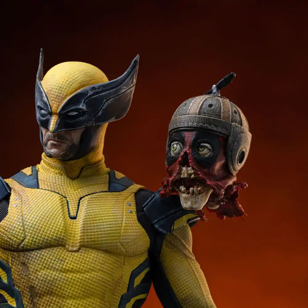 Deadpool 3 Art Scale 1/10 Wolverine & Headpool szobor figura 22 cm termékfotó