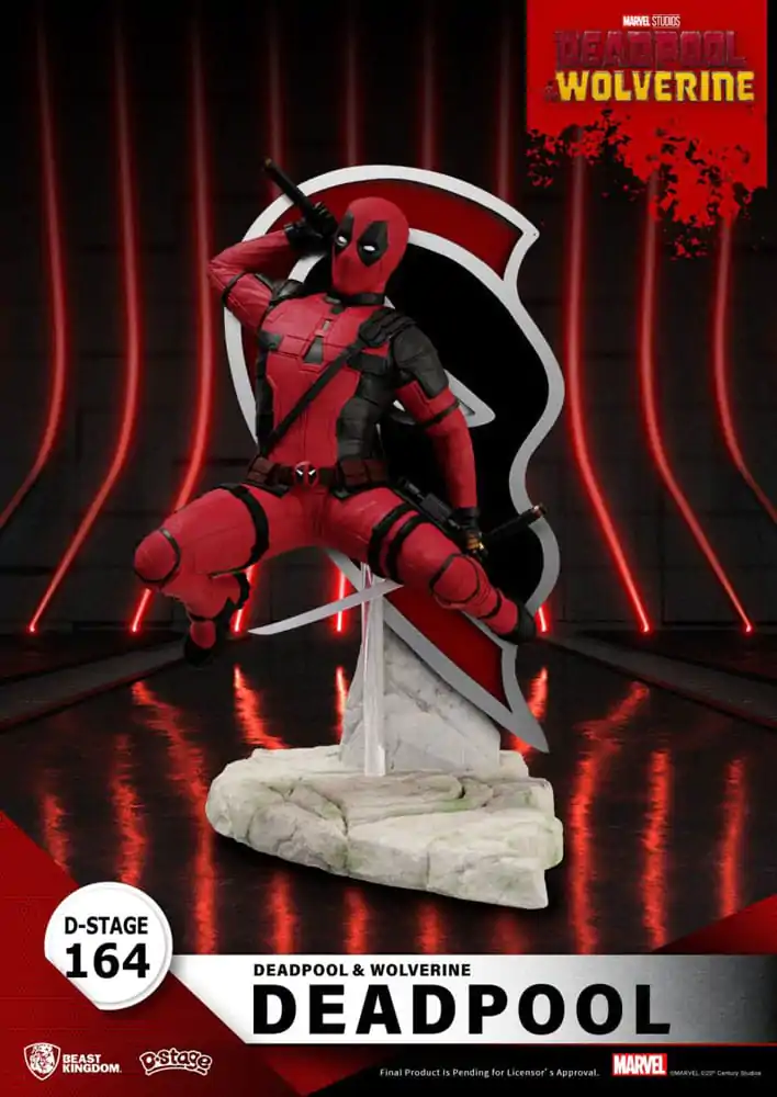 Deadpool 3 D-Stage Deadpool PVC Diorama szobor figura 16 cm termékfotó