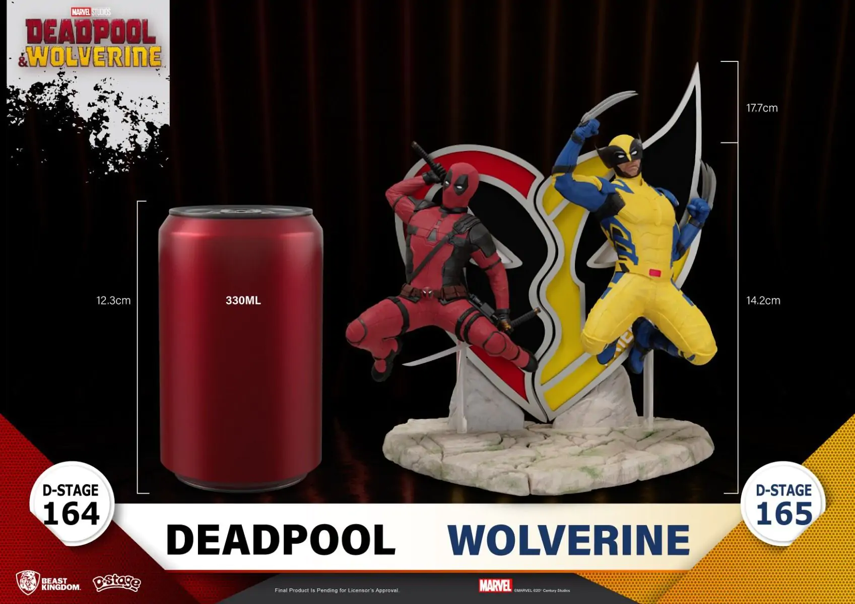 Deadpool 3 D-Stage PVC Diorama szobor figura 16 cm - Wolverine termékfotó