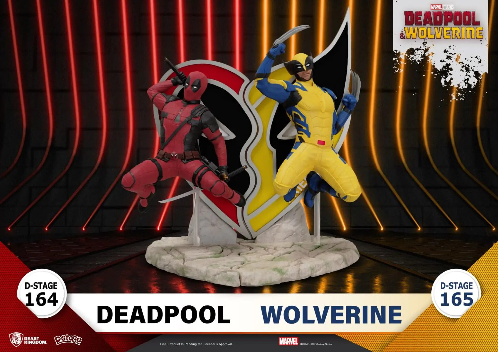 Deadpool 3 D-Stage PVC Diorama szobor figura 16 cm - Wolverine termékfotó