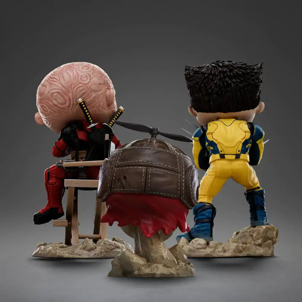 Deadpool &amp; Wolverine Mini Co. Deadpool and Wolverine Unmasked PVC figura csomag 14 cm termékfotó