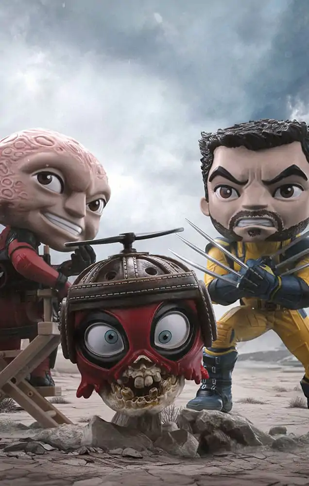 Deadpool &amp; Wolverine Mini Co. Deadpool and Wolverine Unmasked PVC figura csomag 14 cm termékfotó