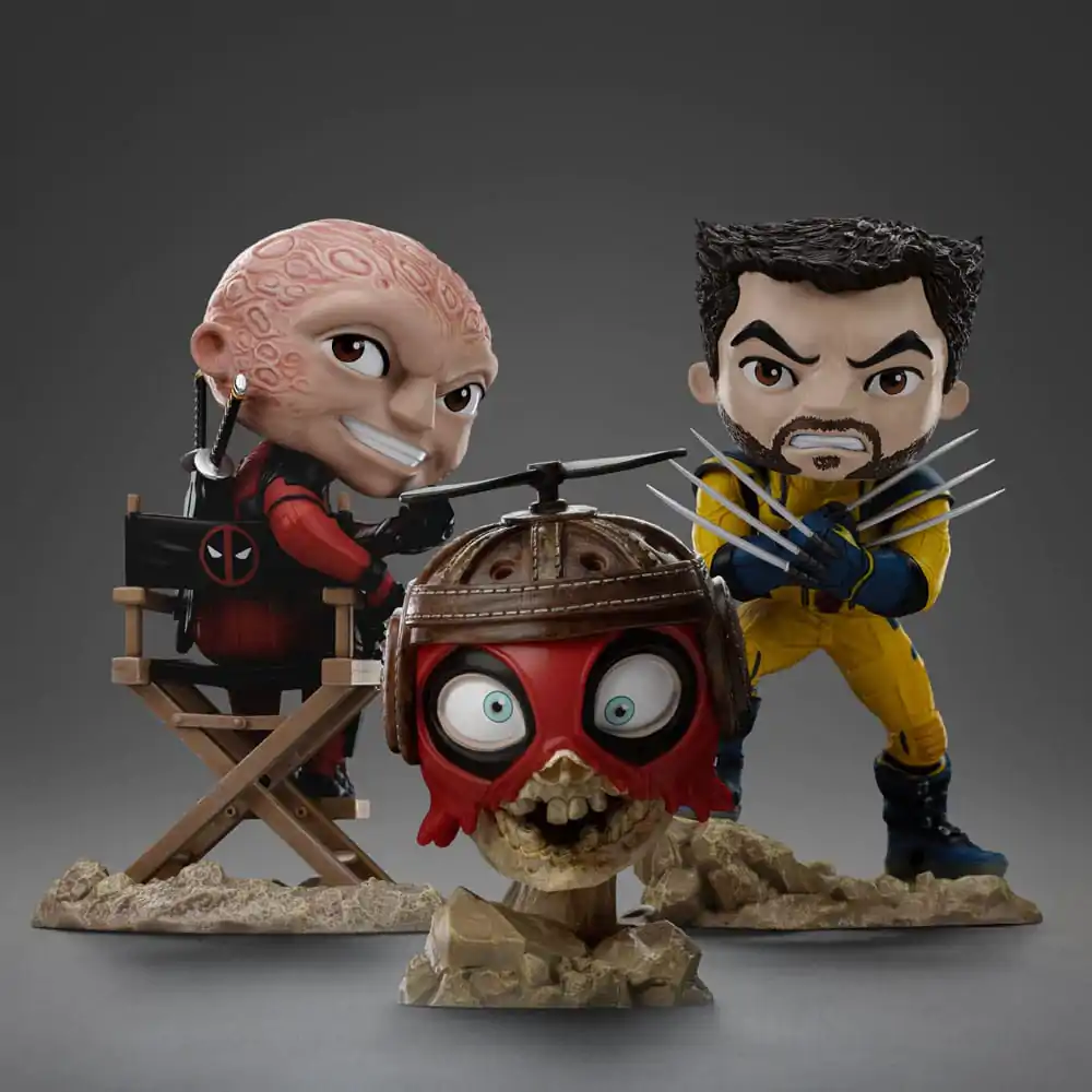 Deadpool &amp; Wolverine Mini Co. Deadpool Unmasked PVC figura 13 cm termékfotó