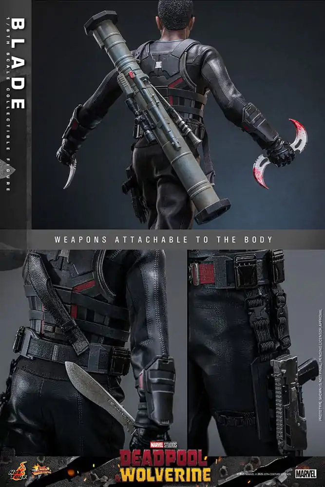 Deadpool & Wolverine Movie Masterpiece 1/6 Blade akciófigura 30 cm termékfotó