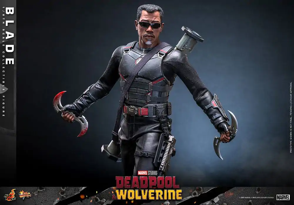 Deadpool & Wolverine Movie Masterpiece 1/6 Blade akciófigura 30 cm termékfotó