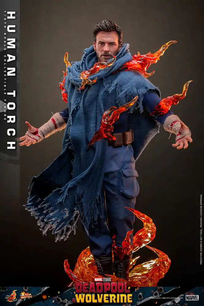 Deadpool & Wolverine Movie Masterpiece 1/6 Human Torch akciófigura 31 cm termékfotó