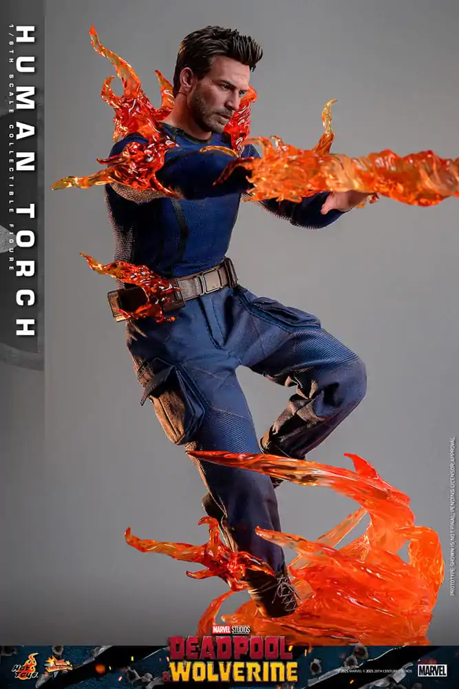 Deadpool & Wolverine Movie Masterpiece 1/6 Human Torch akciófigura 31 cm termékfotó