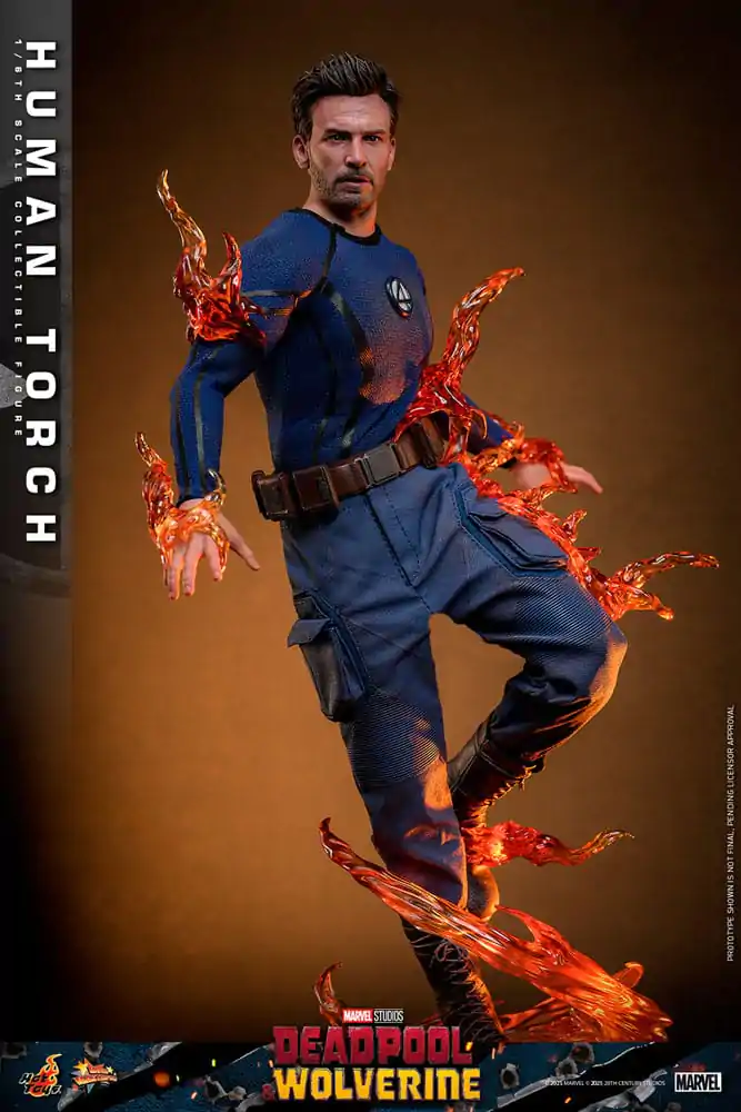 Deadpool & Wolverine Movie Masterpiece 1/6 Human Torch akciófigura 31 cm termékfotó