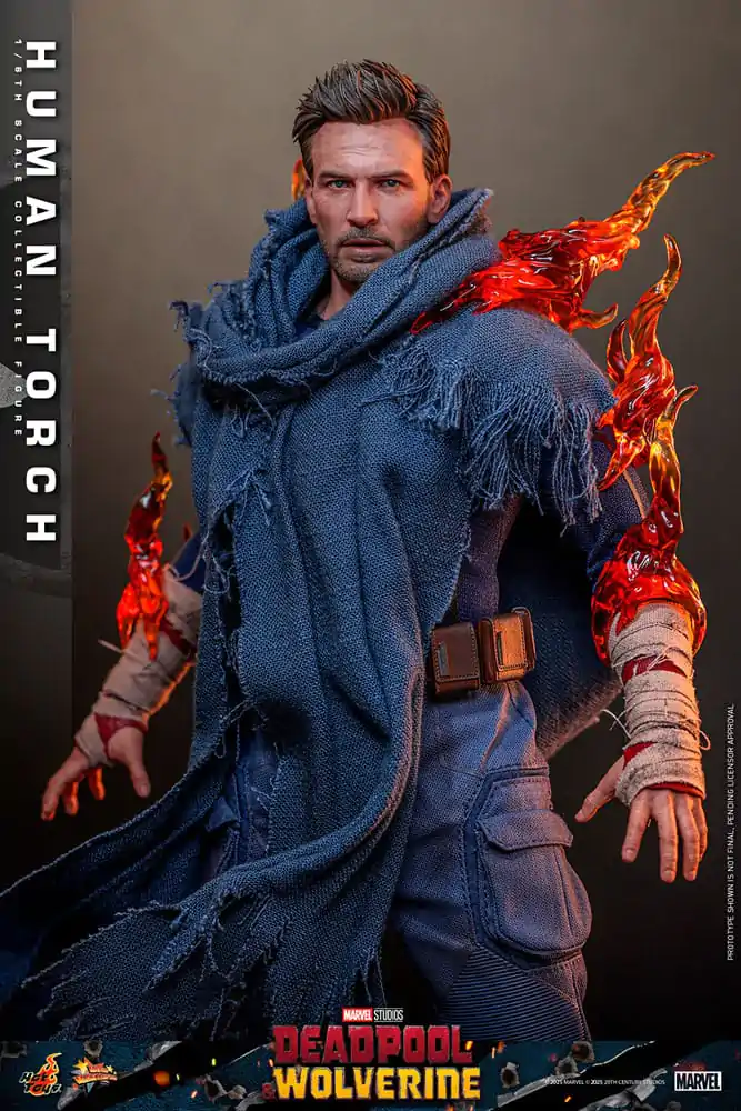 Deadpool & Wolverine Movie Masterpiece 1/6 Human Torch akciófigura 31 cm termékfotó