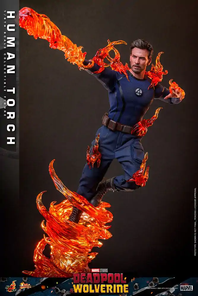 Deadpool & Wolverine Movie Masterpiece 1/6 Human Torch akciófigura 31 cm termékfotó