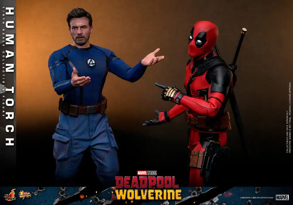 Deadpool & Wolverine Movie Masterpiece 1/6 Human Torch akciófigura 31 cm termékfotó