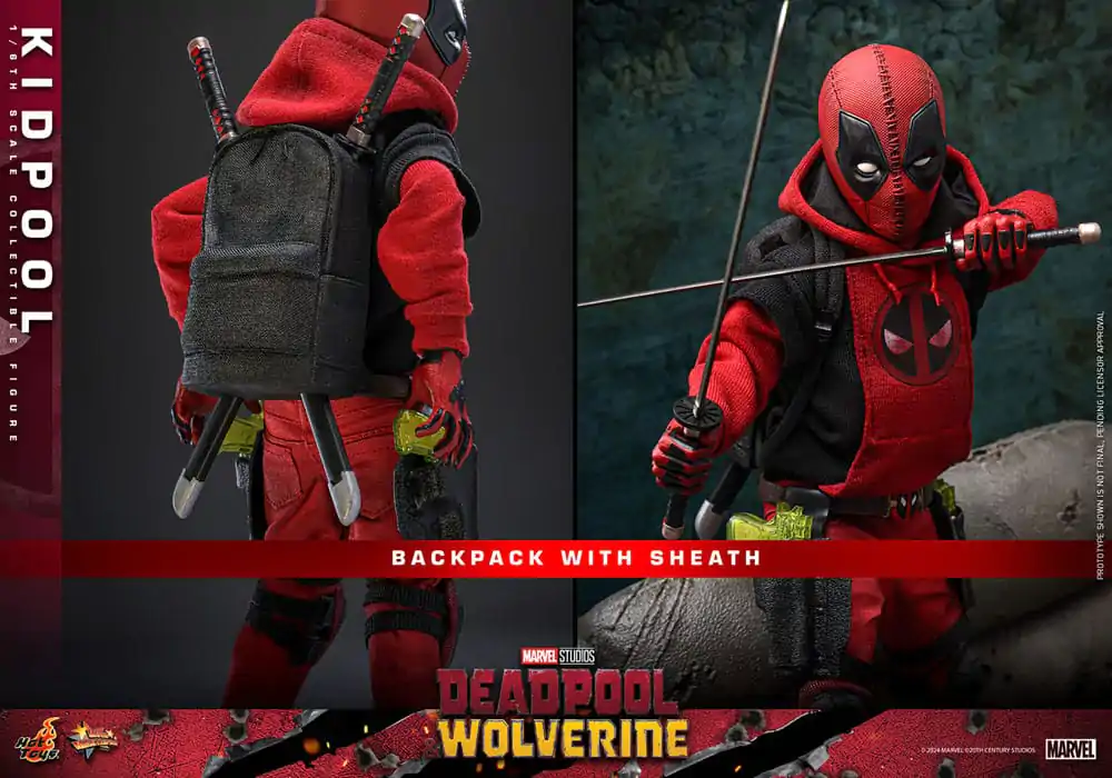 Deadpool & Wolverine Movie Masterpiece 1/6 Kidpool akciófigura 22 cm termékfotó