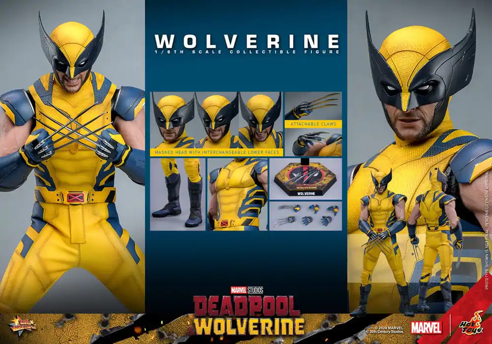 Deadpool & Wolverine Movie Masterpiece 1/6 Wolverine akciófigura 31 cm termékfotó