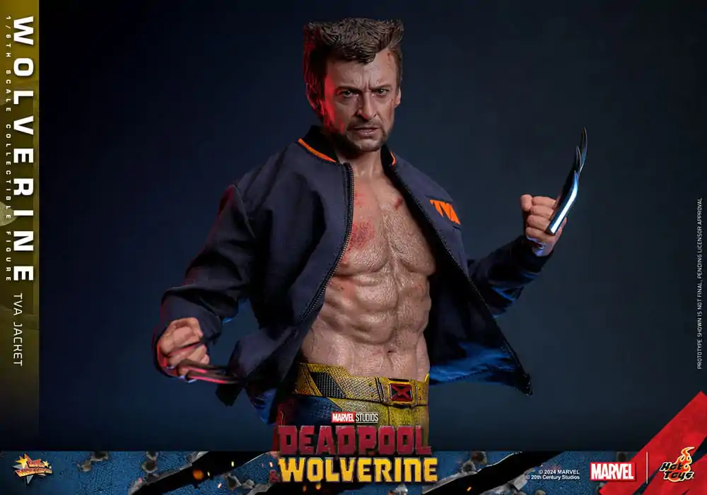 Deadpool & Wolverine Movie Masterpiece 1/6 Wolverine (TVA Jacket Version) akciófigura 31 cm termékfotó