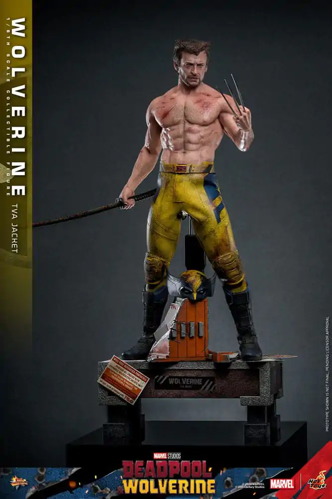 Deadpool & Wolverine Movie Masterpiece 1/6 Wolverine (TVA Jacket Version) akciófigura 31 cm termékfotó