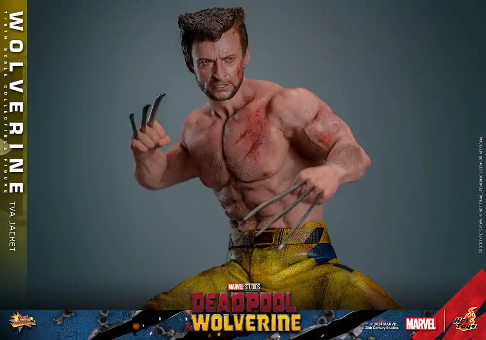 Deadpool & Wolverine Movie Masterpiece 1/6 Wolverine (TVA Jacket Version) akciófigura 31 cm termékfotó