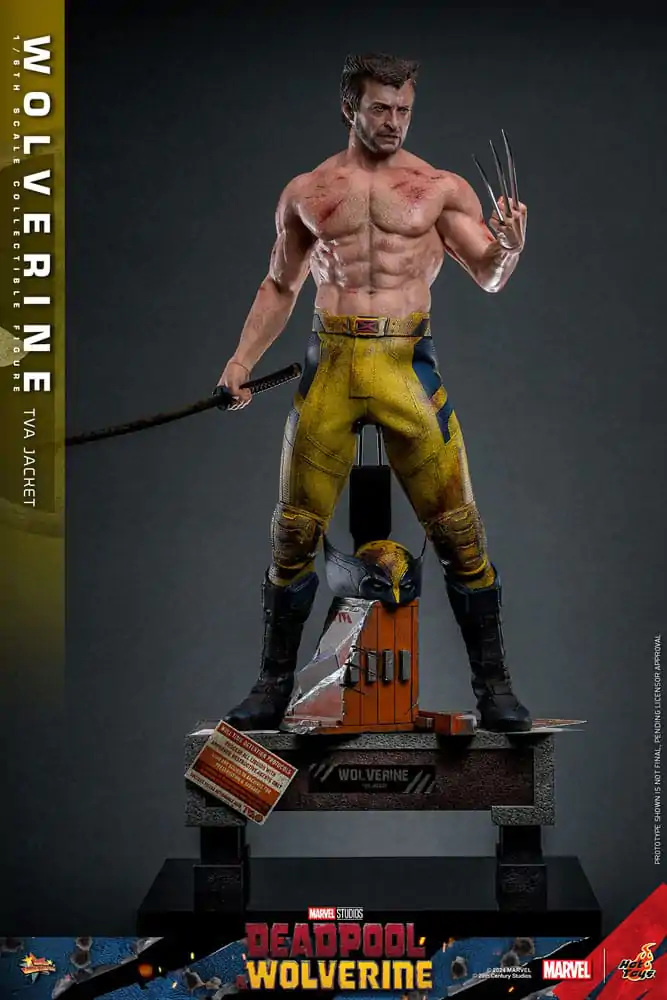 Deadpool & Wolverine Movie Masterpiece 1/6 Wolverine (TVA Jacket Version) akciófigura 31 cm termékfotó