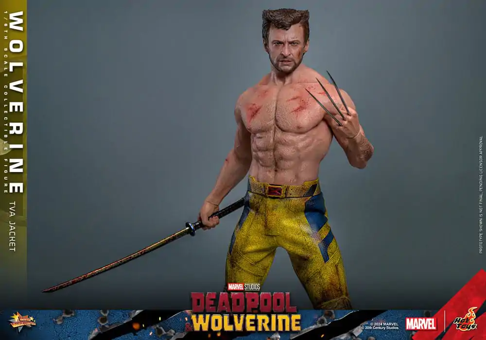 Deadpool & Wolverine Movie Masterpiece 1/6 Wolverine (TVA Jacket Version) akciófigura 31 cm termékfotó