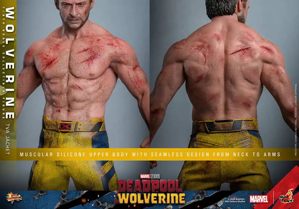 Deadpool & Wolverine Movie Masterpiece 1/6 Wolverine (TVA Jacket Version) akciófigura 31 cm termékfotó