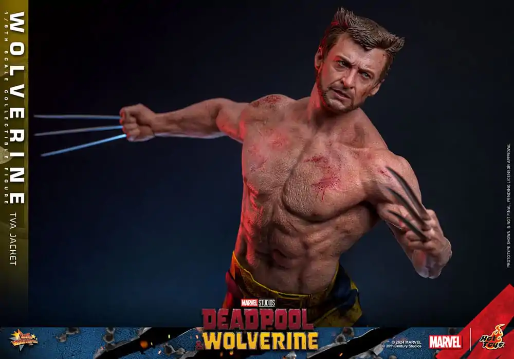 Deadpool & Wolverine Movie Masterpiece 1/6 Wolverine (TVA Jacket Version) akciófigura 31 cm termékfotó