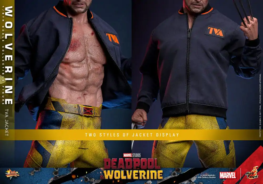 Deadpool & Wolverine Movie Masterpiece 1/6 Wolverine (TVA Jacket Version) akciófigura 31 cm termékfotó