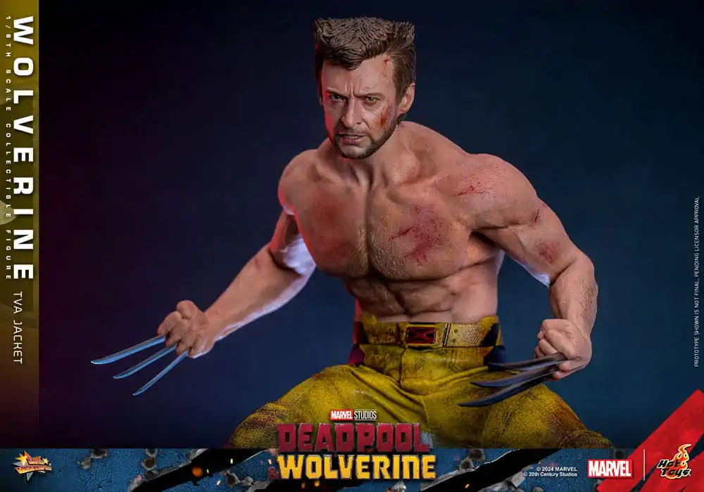 Deadpool & Wolverine Movie Masterpiece 1/6 Wolverine (TVA Jacket Version) akciófigura 31 cm termékfotó