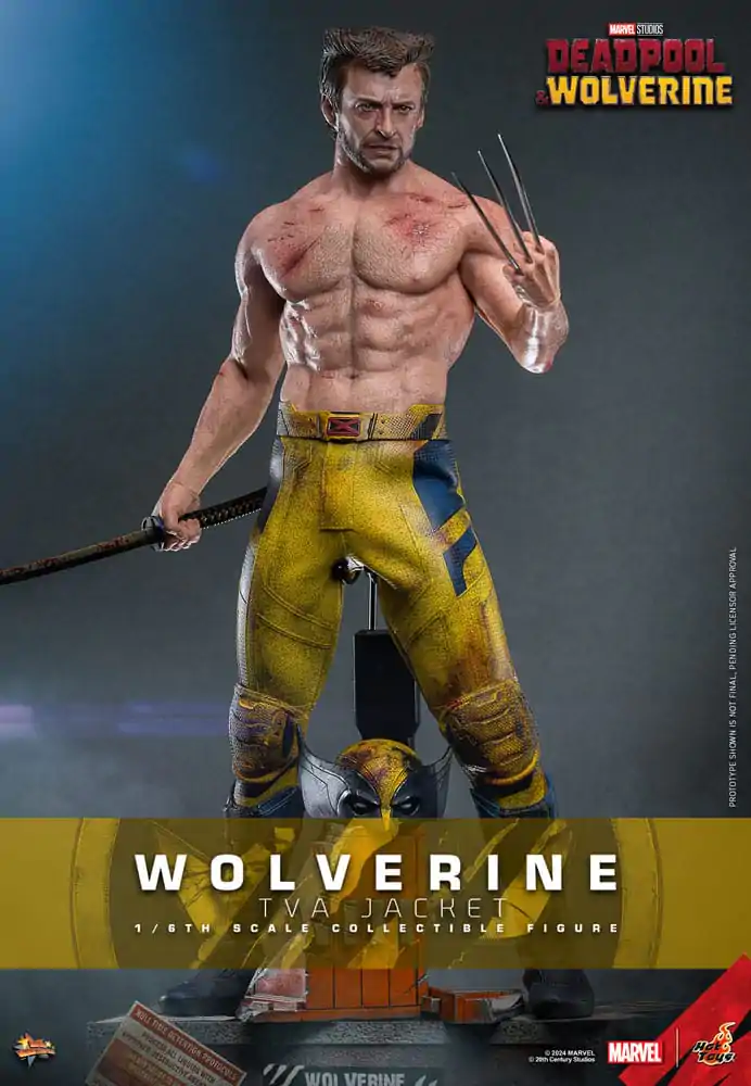 Deadpool & Wolverine Movie Masterpiece 1/6 Wolverine (TVA Jacket Version) akciófigura 31 cm termékfotó