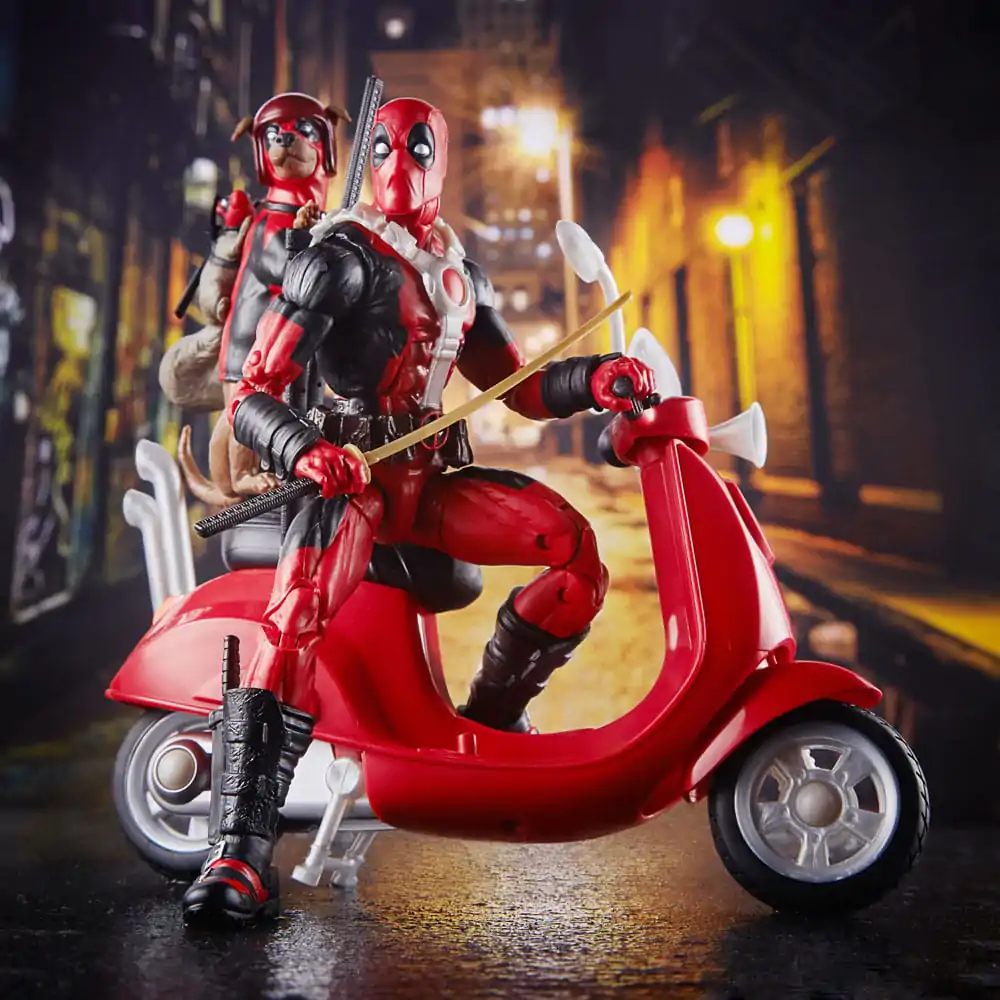 Deadpool Corps Marvel Legends Deadpool with Scooter jármű és figura 15 cm termékfotó