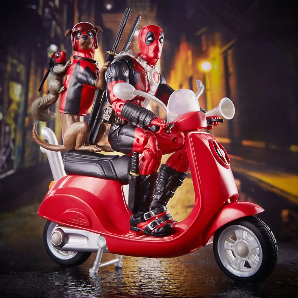 Deadpool Corps Marvel Legends Deadpool with Scooter jármű és figura 15 cm termékfotó